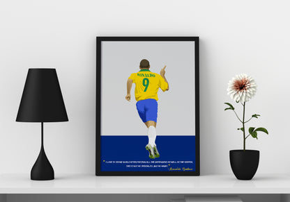 Ronaldo Brazil Framed Poster - International Football