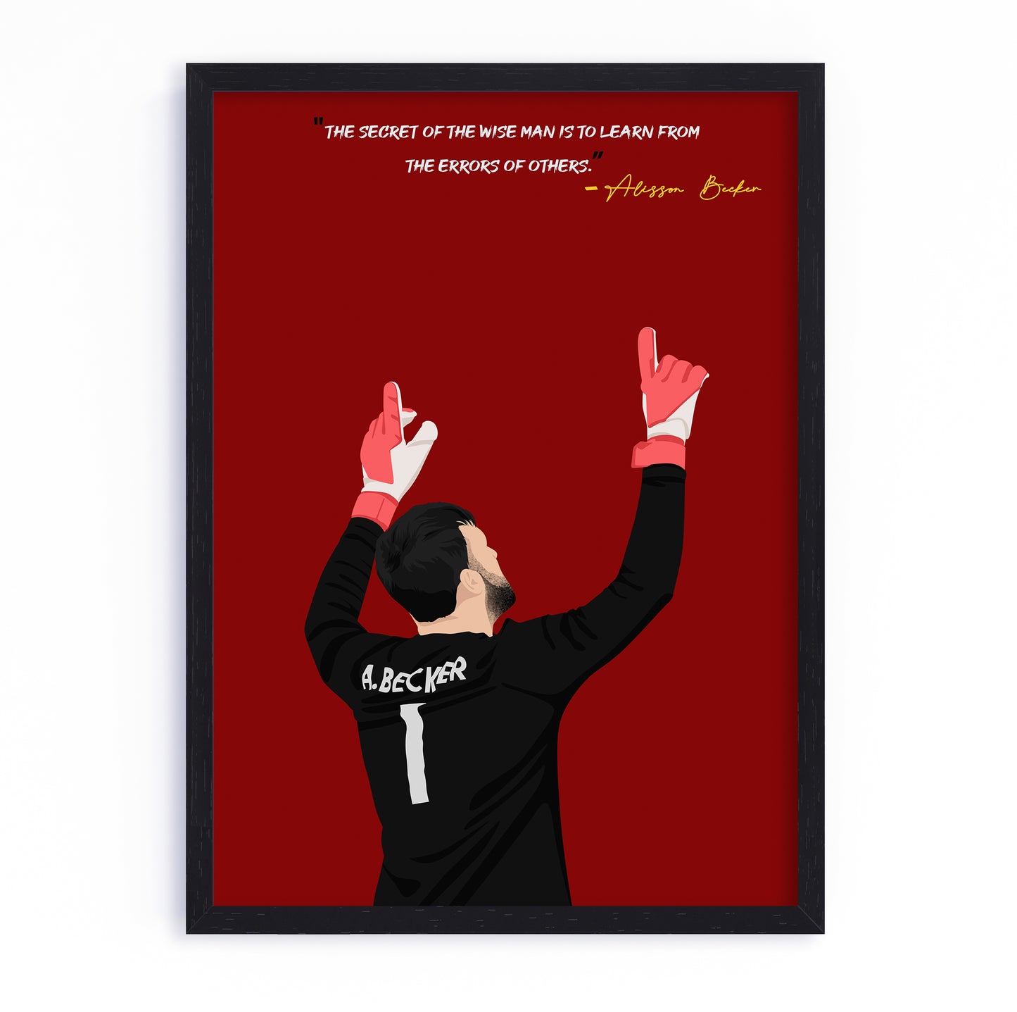 Alisson Becker Liverpool Framed Poster