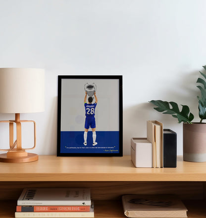 Cesar Azpilicueta Chelsea Framed Poster