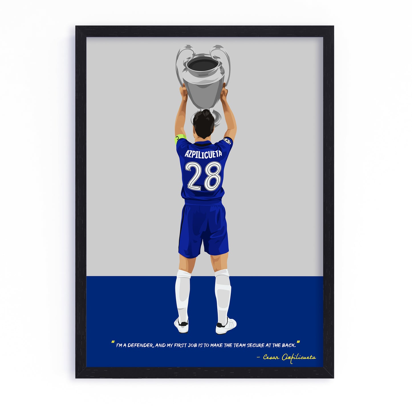 Cesar Azpilicueta Chelsea Framed Poster