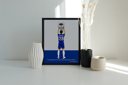 Cesar Azpilicueta Chelsea Framed Poster