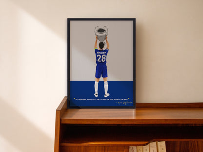 Cesar Azpilicueta Chelsea Framed Poster