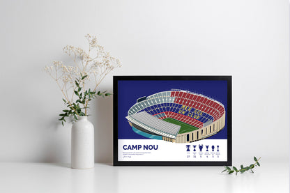 Camp Nou Barcelona Framed Poster