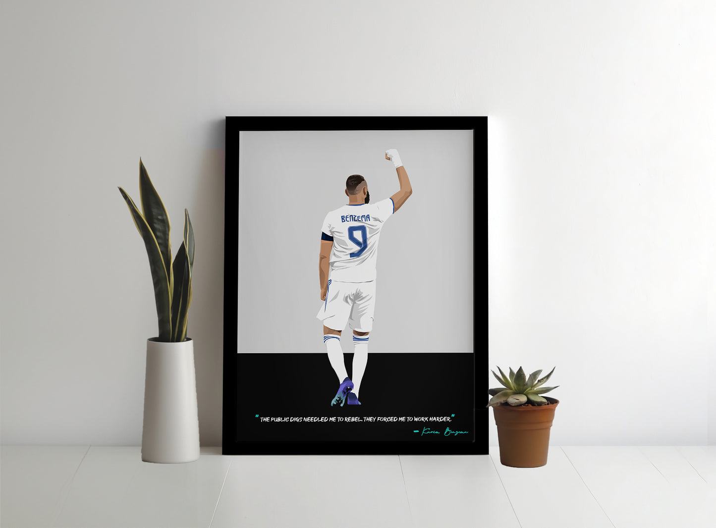 Karim Benzema Real Madrid Framed Poster