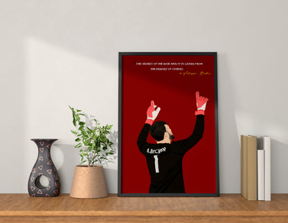 Alisson Becker Liverpool Framed Poster