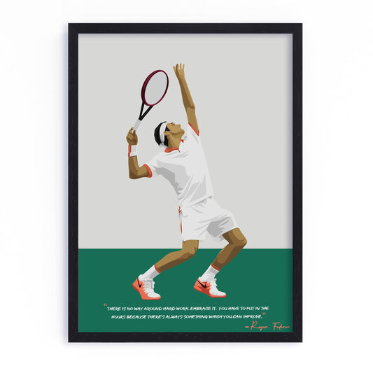 Roger Federer Framed Poster