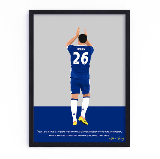 John Terry Chelsea Framed Poster