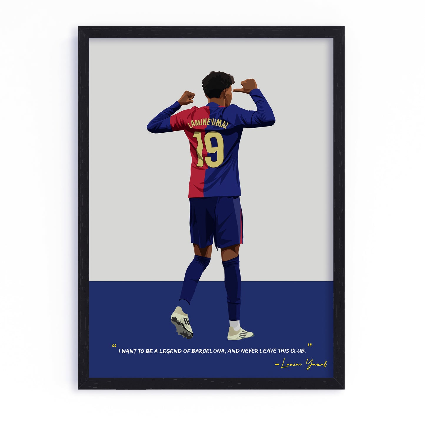 Lamine Yamal Barcelona Framed Poster