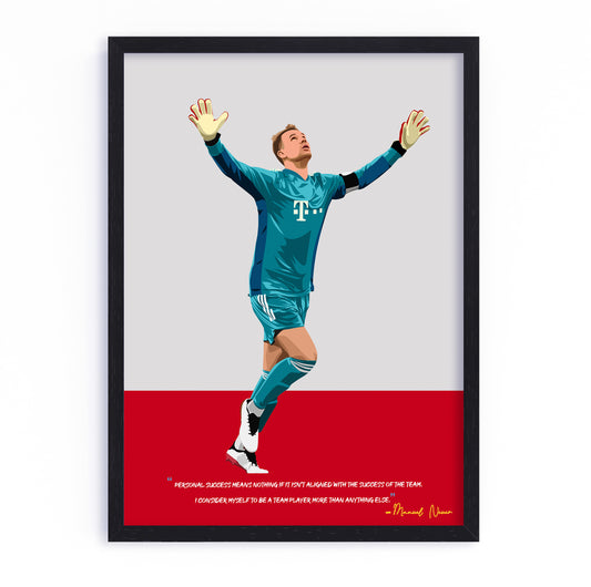 Manuel Neuer Bayern Munich Framed Poster