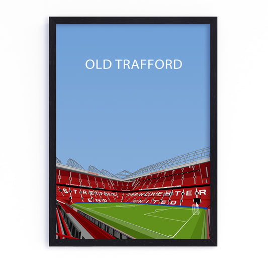 Old Trafford Manchester United Framed Poster