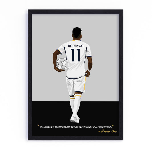 Rodrygo Real Madrid Framed Poster