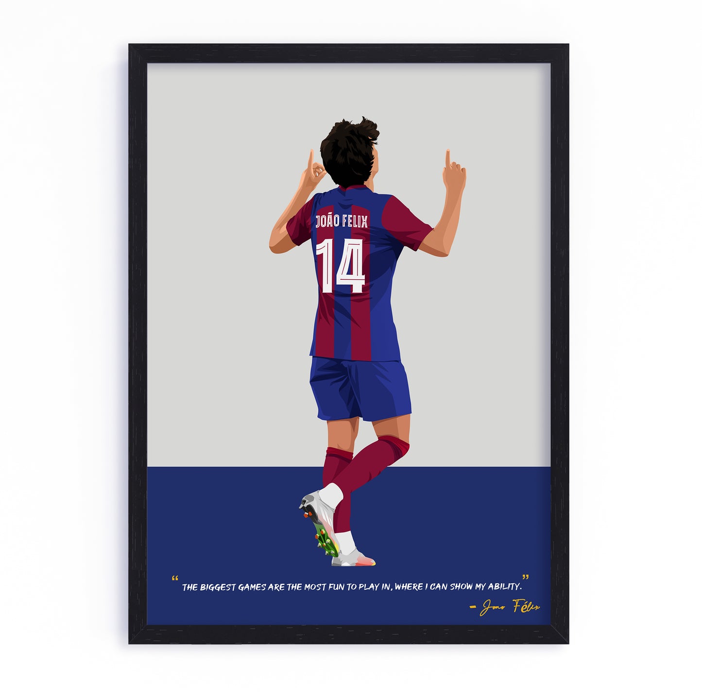 Joao Felix Barcelona Framed Poster