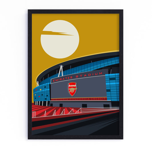 Emirates Stadium Exterior Arsenal Framed Poster