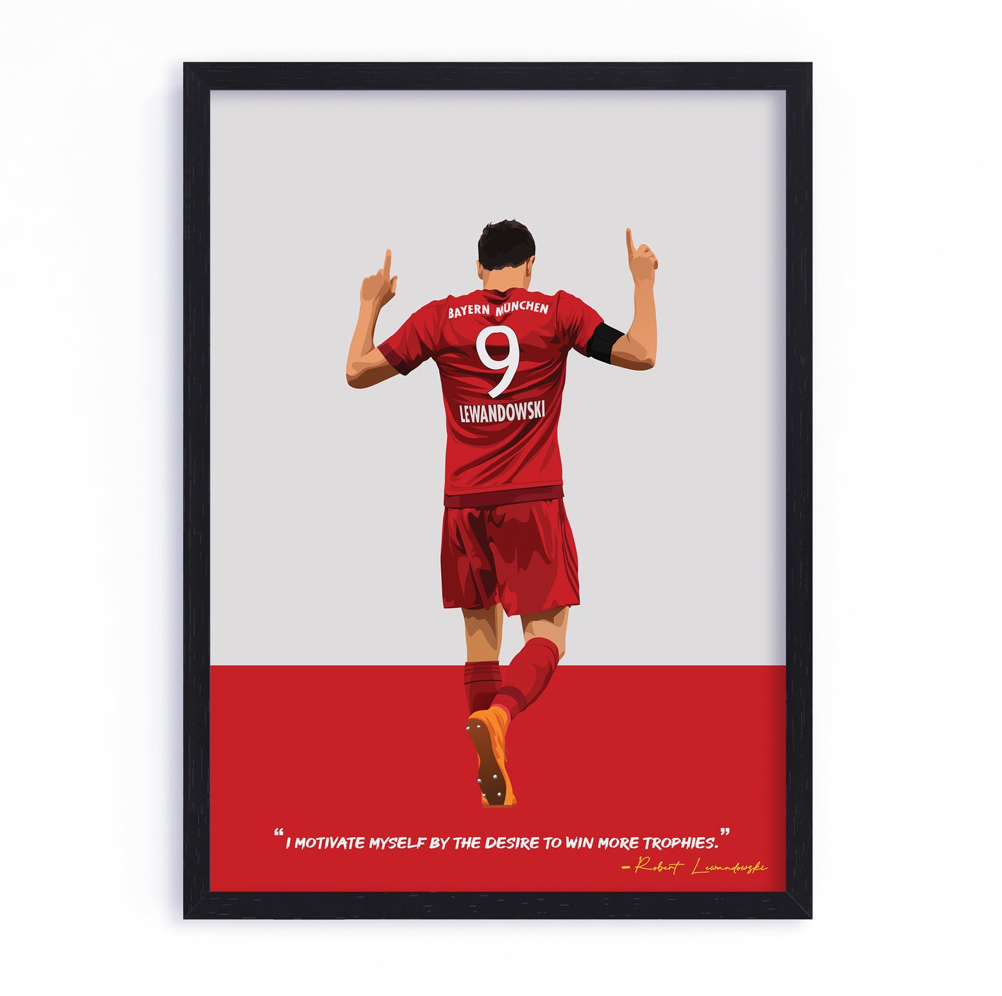 Robert Lewandowski Bayern Munich Framed Poster