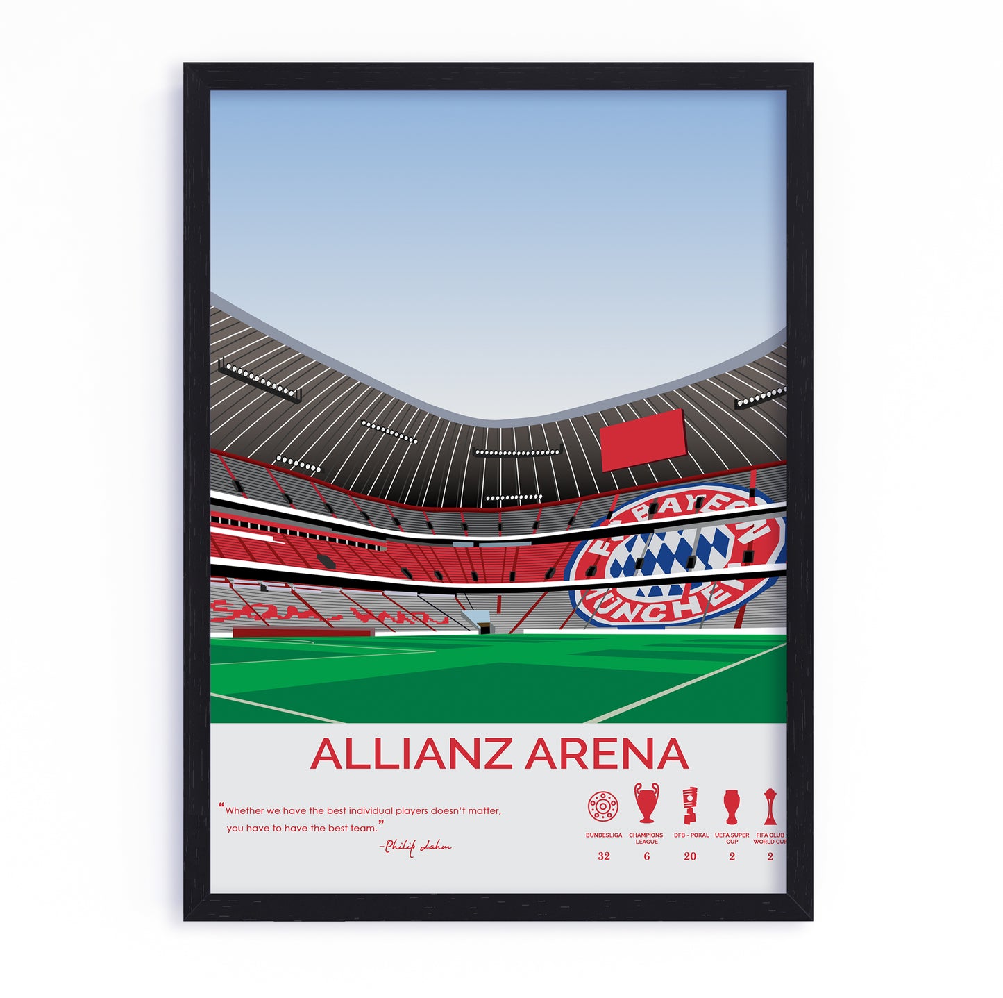 Allianz Arena Stadium Bayern Munich Framed Poster