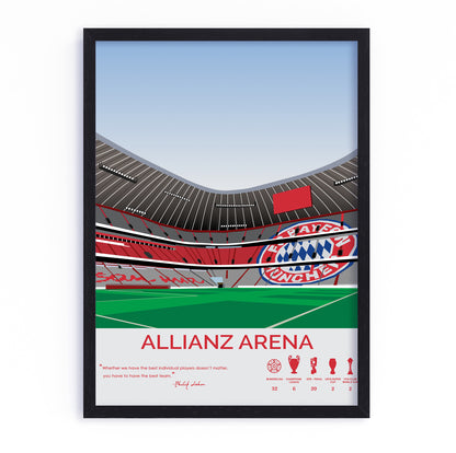 Allianz Arena Stadium Bayern Munich Framed Poster