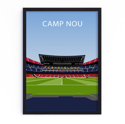 Camp Nou Stadium Frame - Barcelona Poster