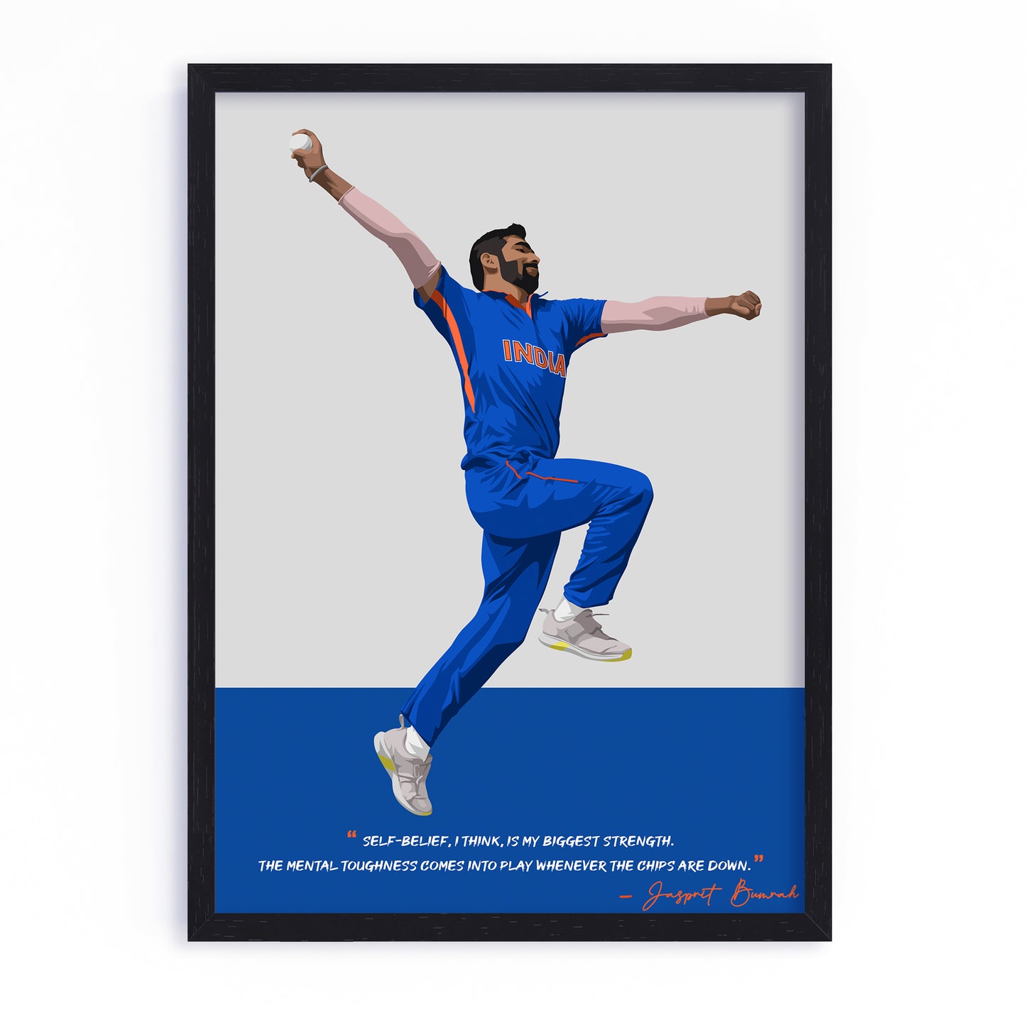 Jasprit Bumrah Framed Poster