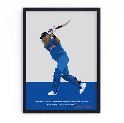 Virat Kohli Framed Poster