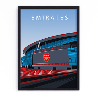 Emirates Arsenal Framed Poster - Redesigned 24'