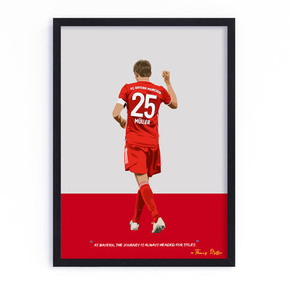 Thomas Muller Bayern Munich Framed Poster