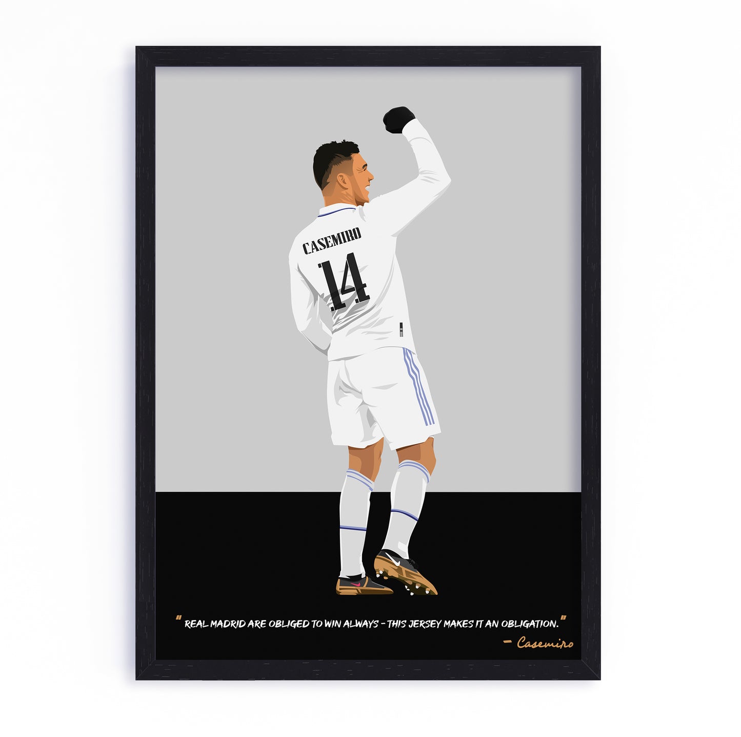 Casemiro Real Madrid Framed Poster