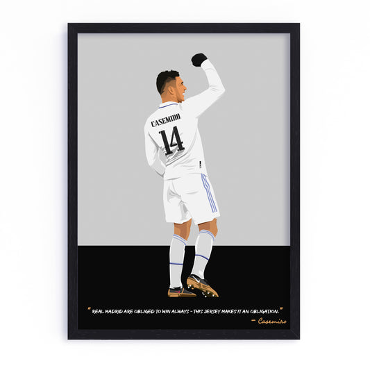 Casemiro Real Madrid Framed Poster