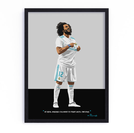 Marcelo Real Madrid Framed Poster