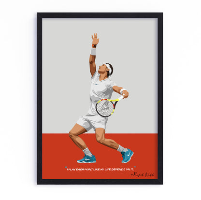 Rafael Nadal Framed Poster