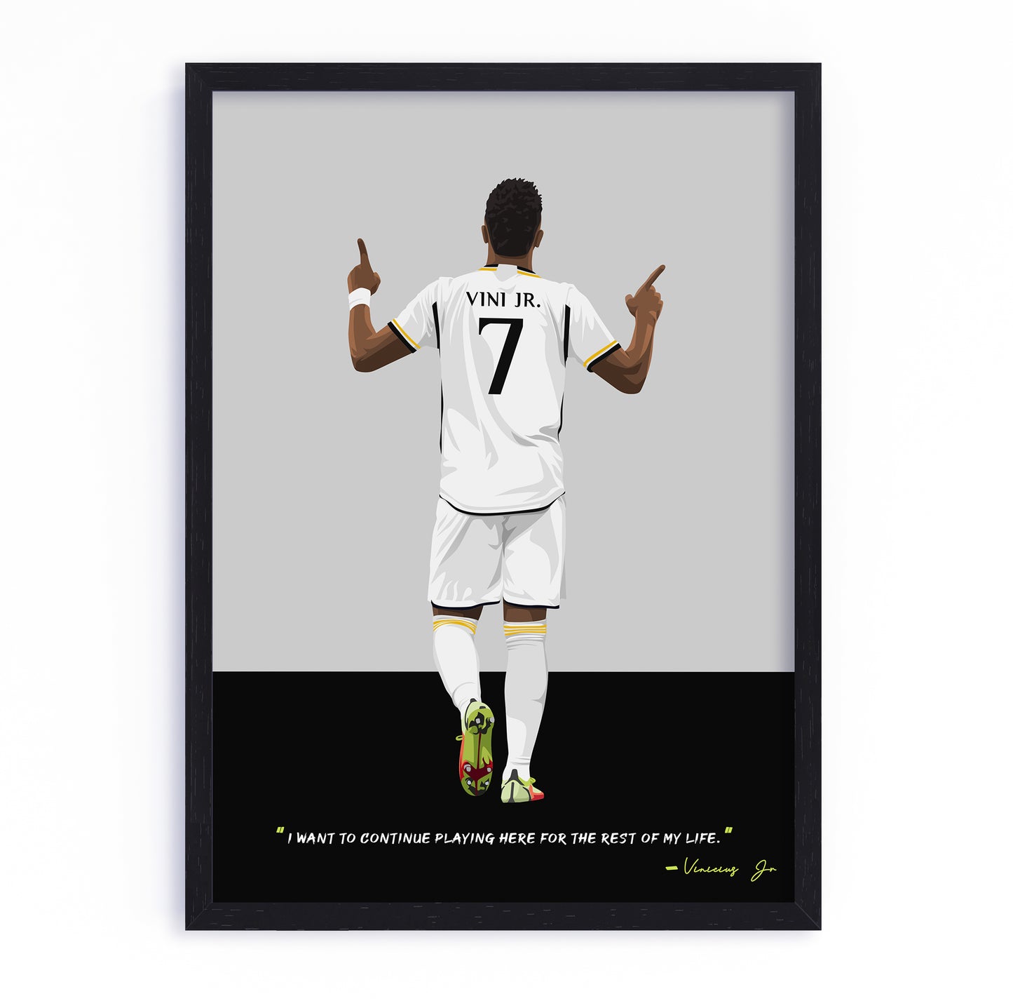 Vinicius Junior Real Madrid Framed Poster