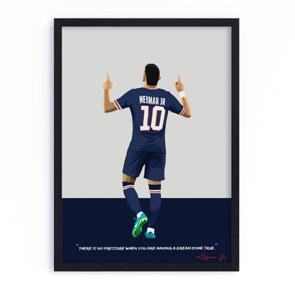 Neymar PSG Framed Poster