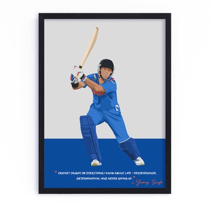 Yuvraj Singh Framed Poster