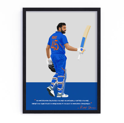 Rohit Sharma Framed Poster