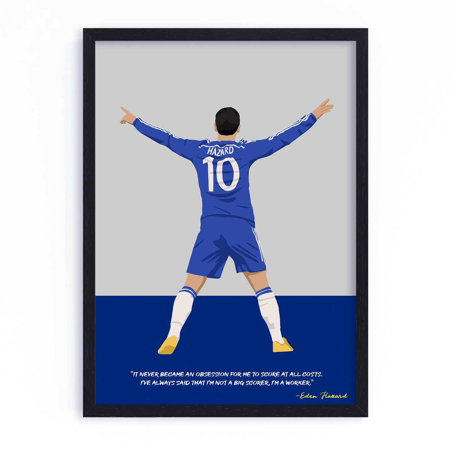 Eden Hazard Chelsea Framed Poster