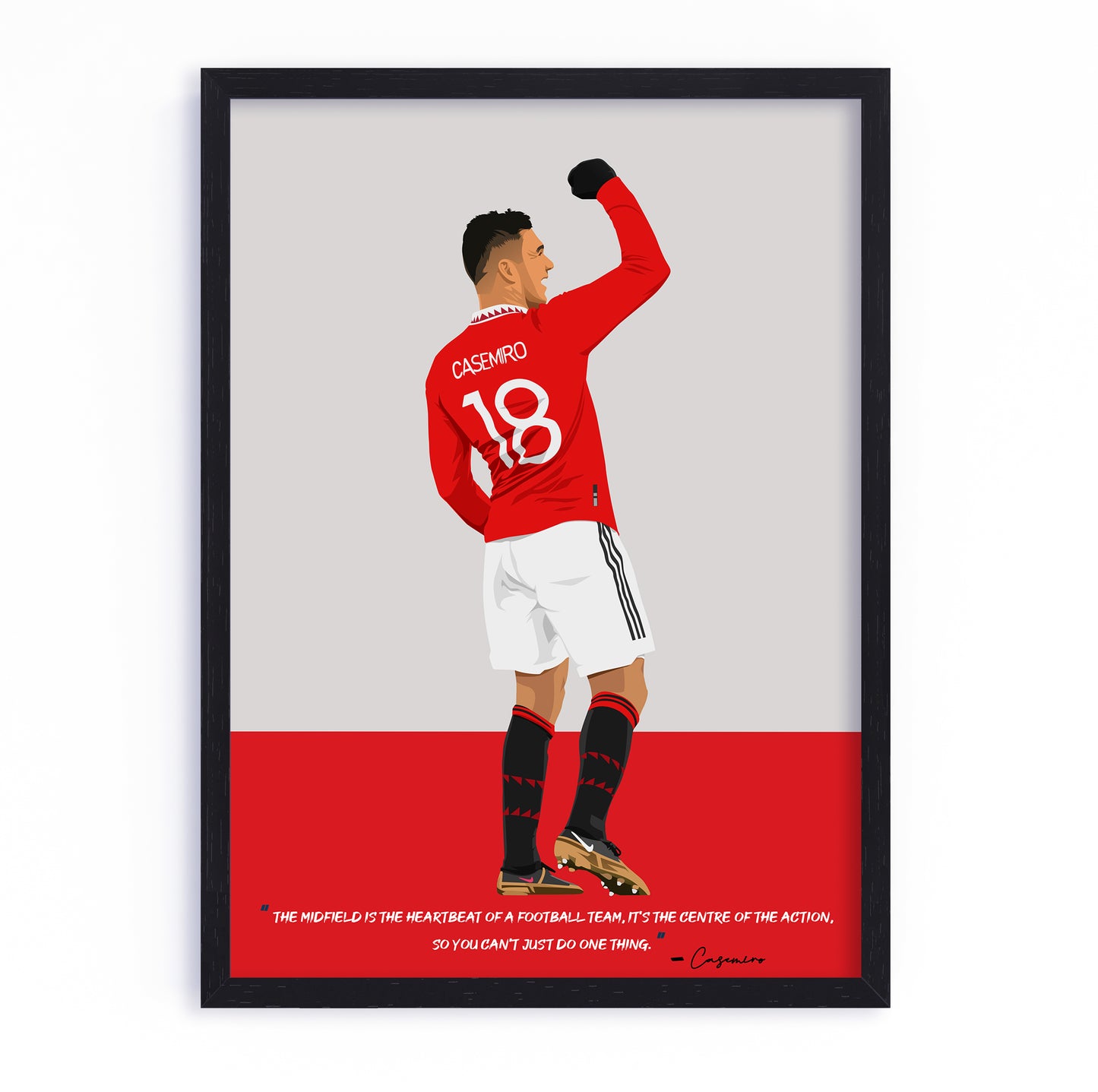 Casemiro Manchester United Framed Poster