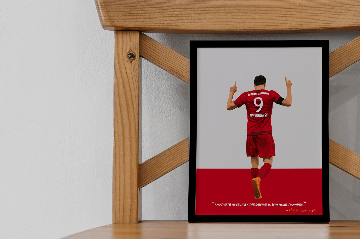 Robert Lewandowski Bayern Munich Framed Poster