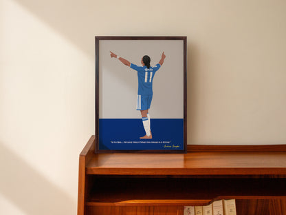 Didier Drogba Chelsea Framed Poster