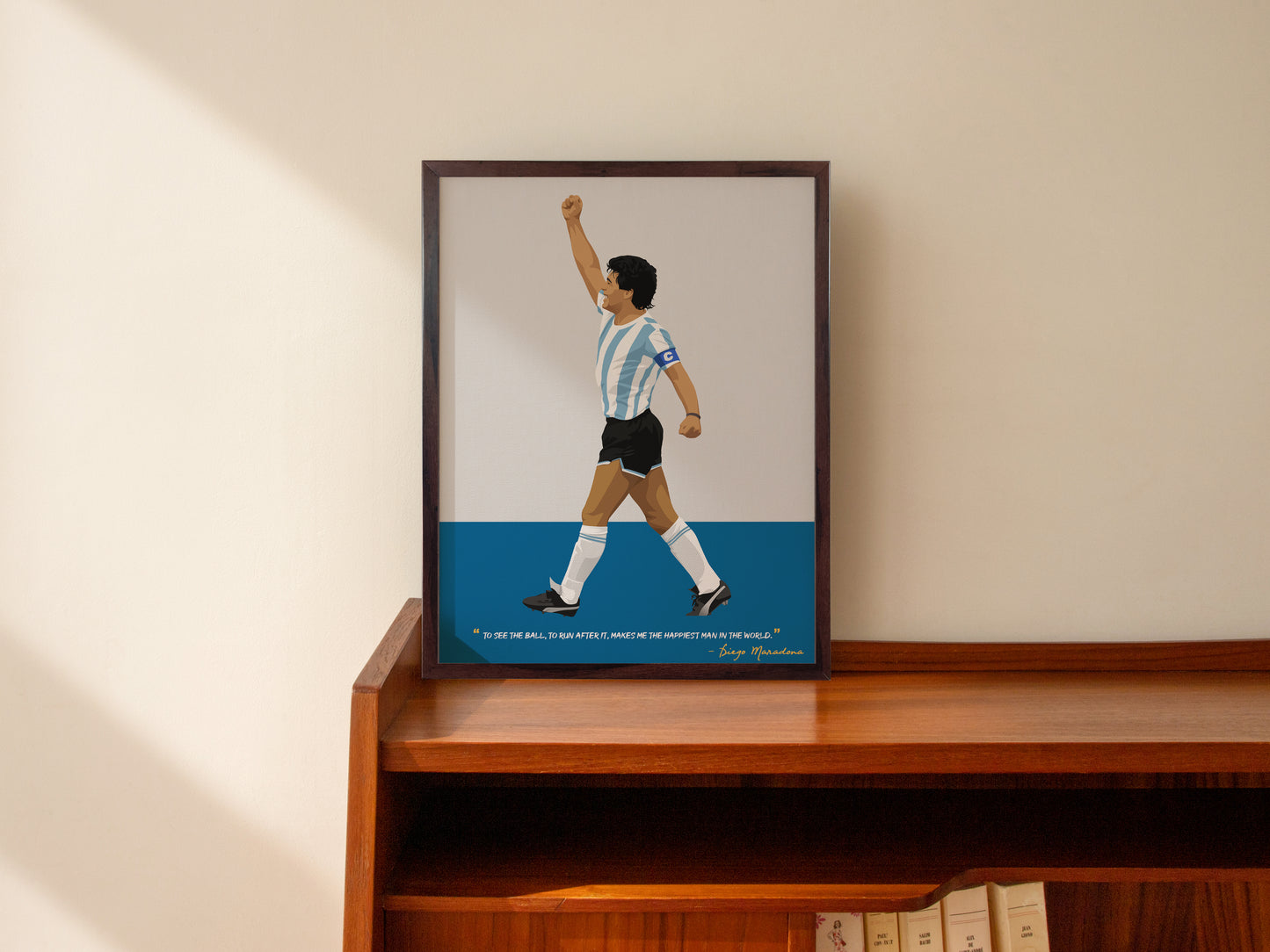 Diego Maradona Argentina Framed Poster - International Football