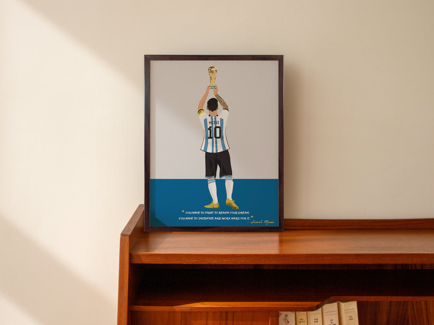 Lionel Messi World Cup Framed Poster - International Football