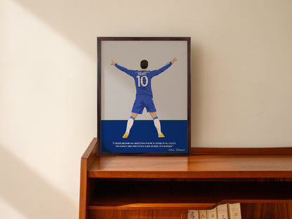 Eden Hazard Chelsea Framed Poster