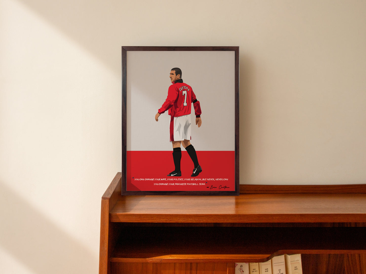 Eric Cantona Manchester United Framed Poster