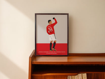 Casemiro Manchester United Framed Poster