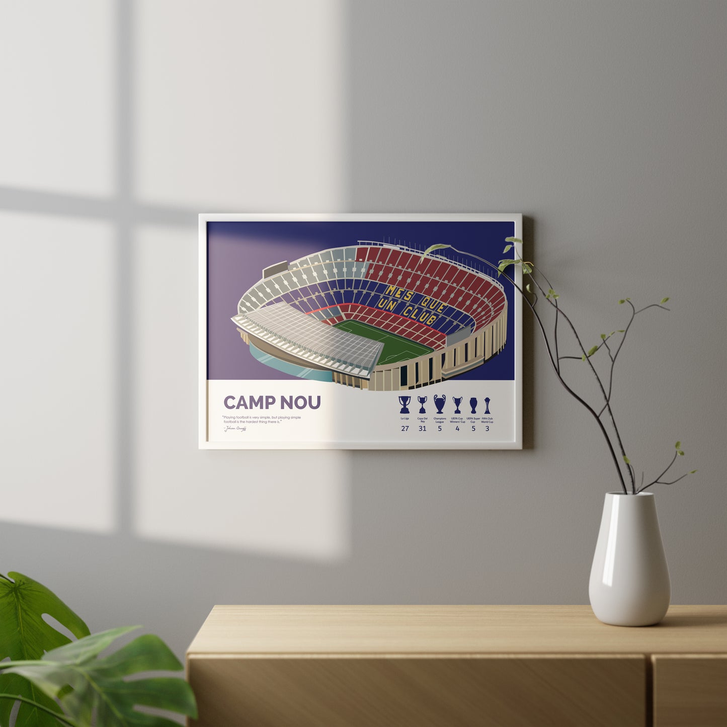 Camp Nou Barcelona Framed Poster