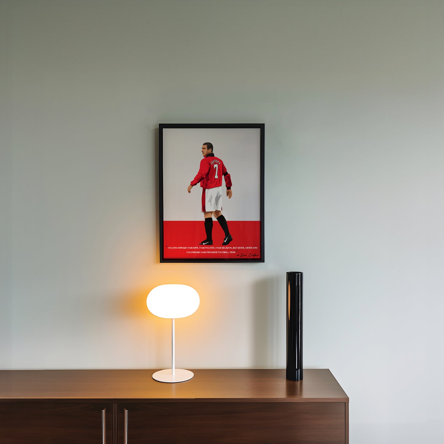 Eric Cantona Manchester United Framed Poster