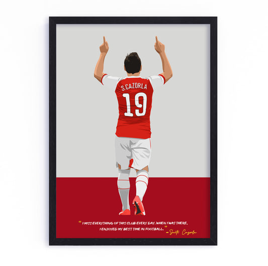 Santi Carzola Arsenal Framed Poster