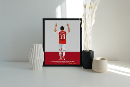 Santi Carzola Arsenal Framed Poster