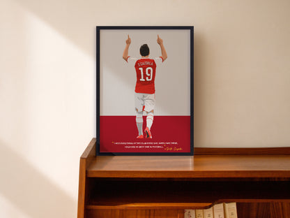 Santi Carzola Arsenal Framed Poster