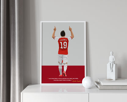 Santi Carzola Arsenal Framed Poster