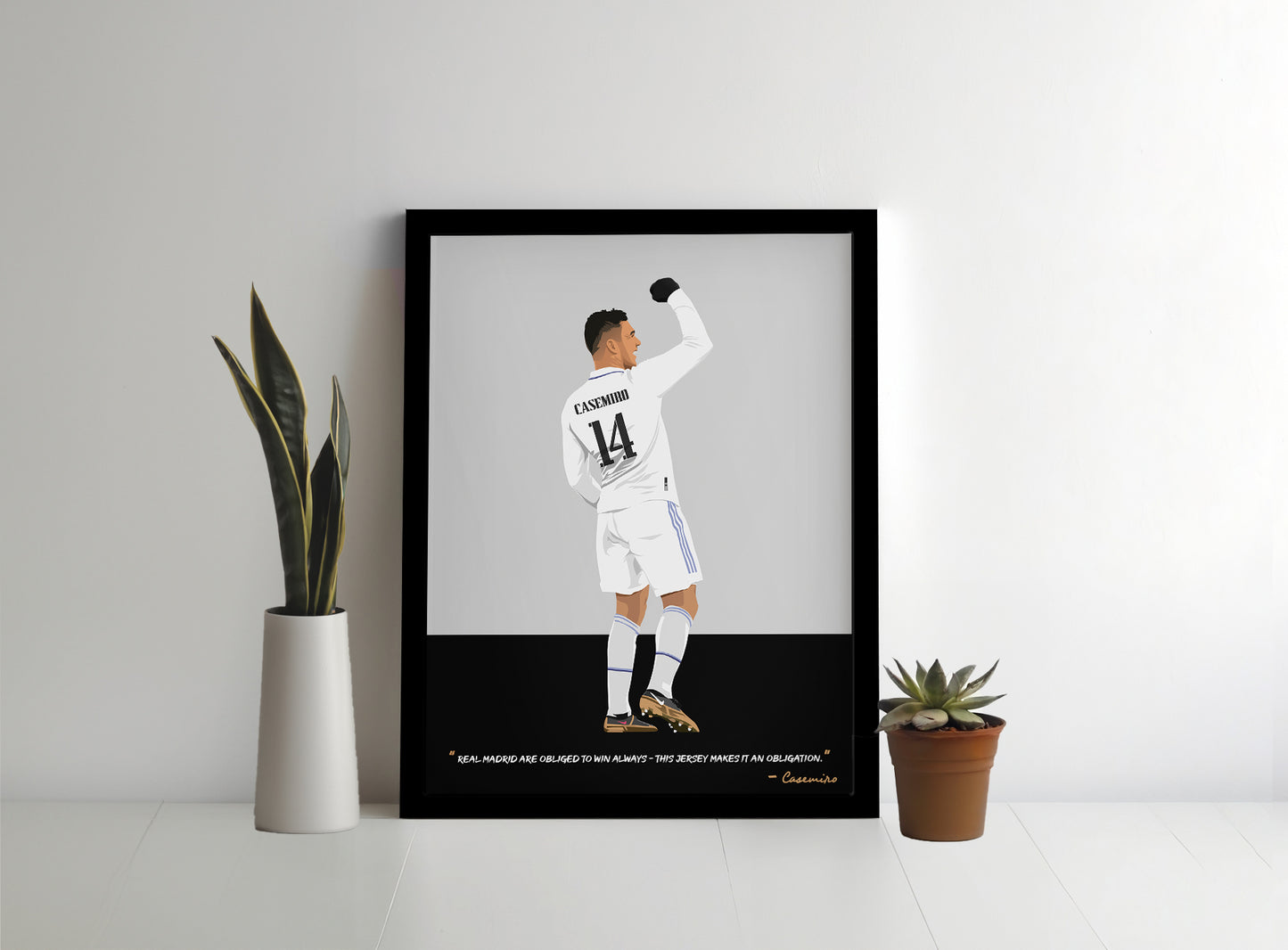 Casemiro Real Madrid Framed Poster