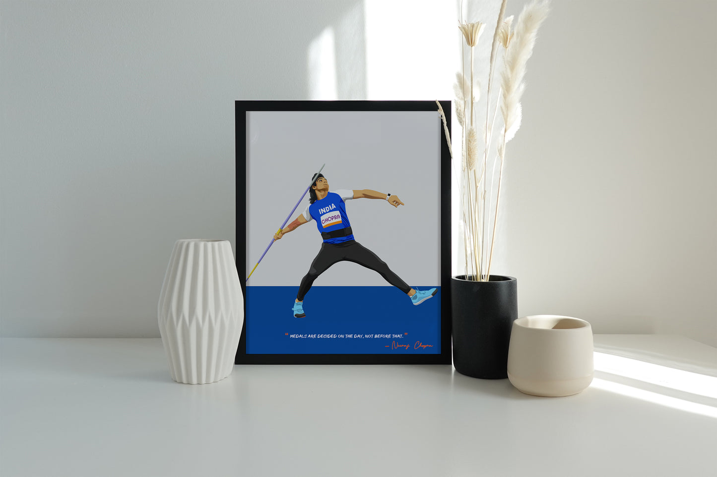 Neeraj Chopra Framed Poster